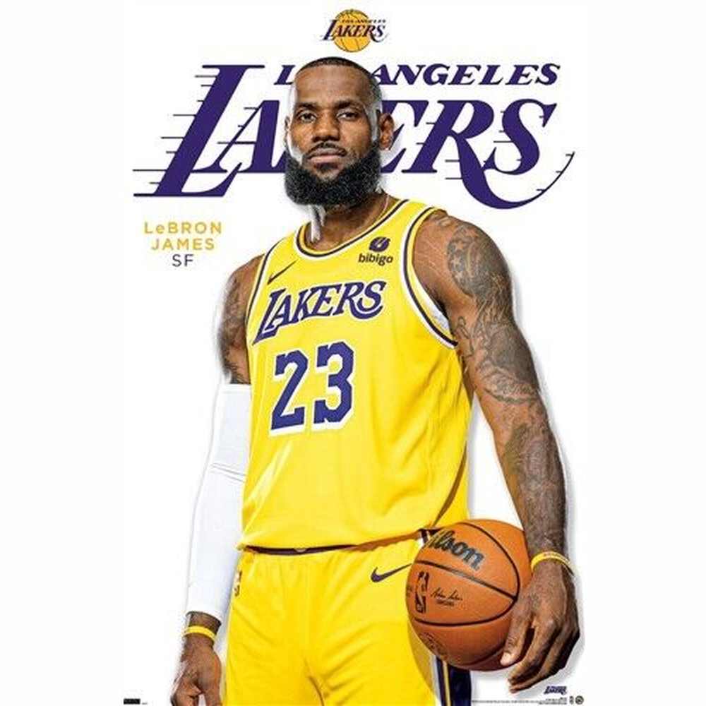 LeBron James Los Angeles Lakers Featured Series Licensed Poster 22.375" x 34" Sports Mem, Cards & Fan Shop:Vintage Sports Memorabilia:Posters Style Your Walls